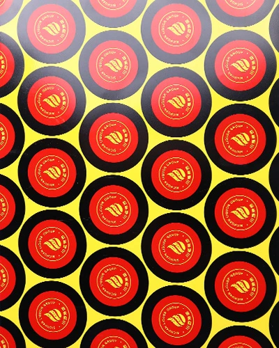 Red and Black Printed Aluminum Sheet